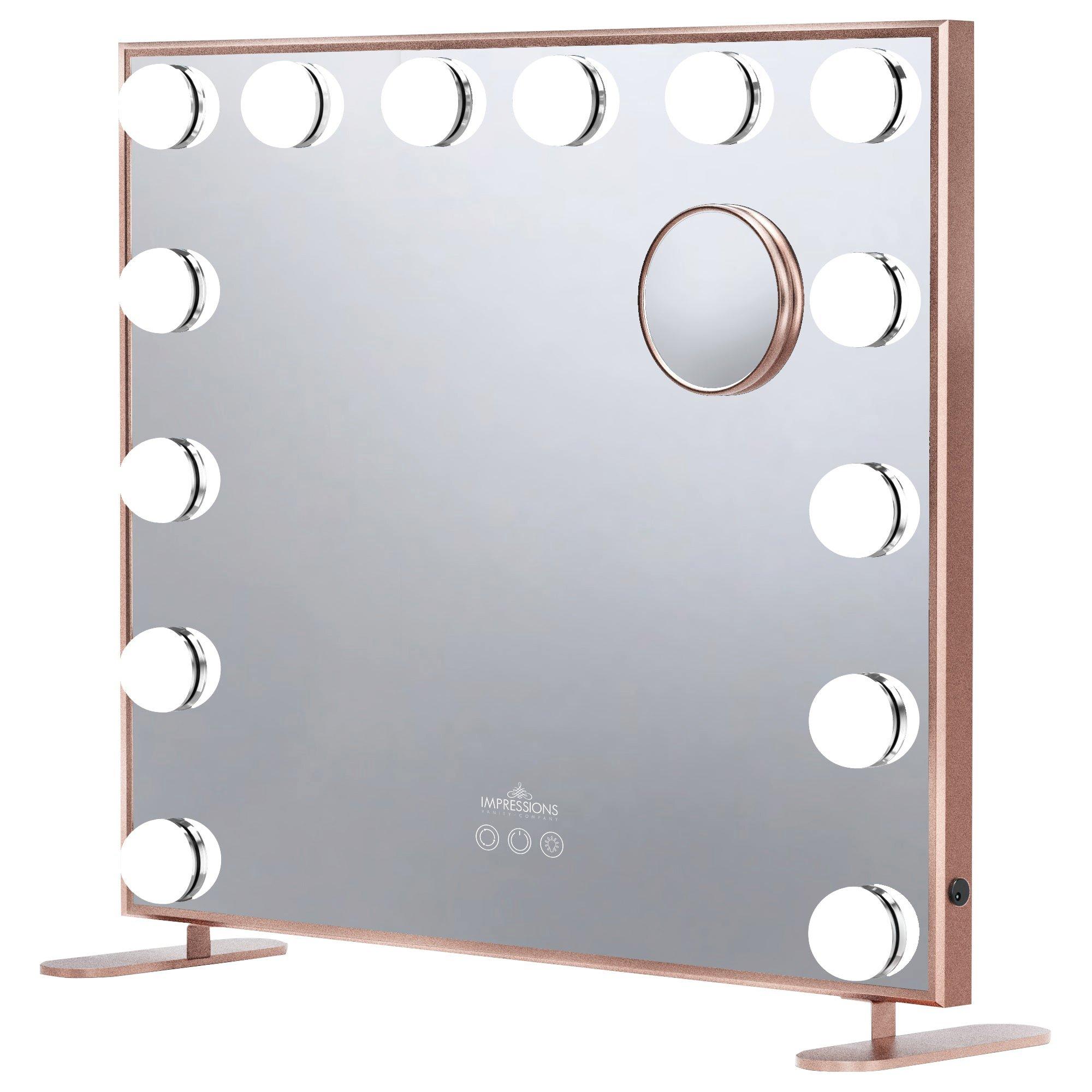 Impressions Home Hollywood Tri-Tone Plus Makeup Mirror, цвет: Шампань золотой — фото 8