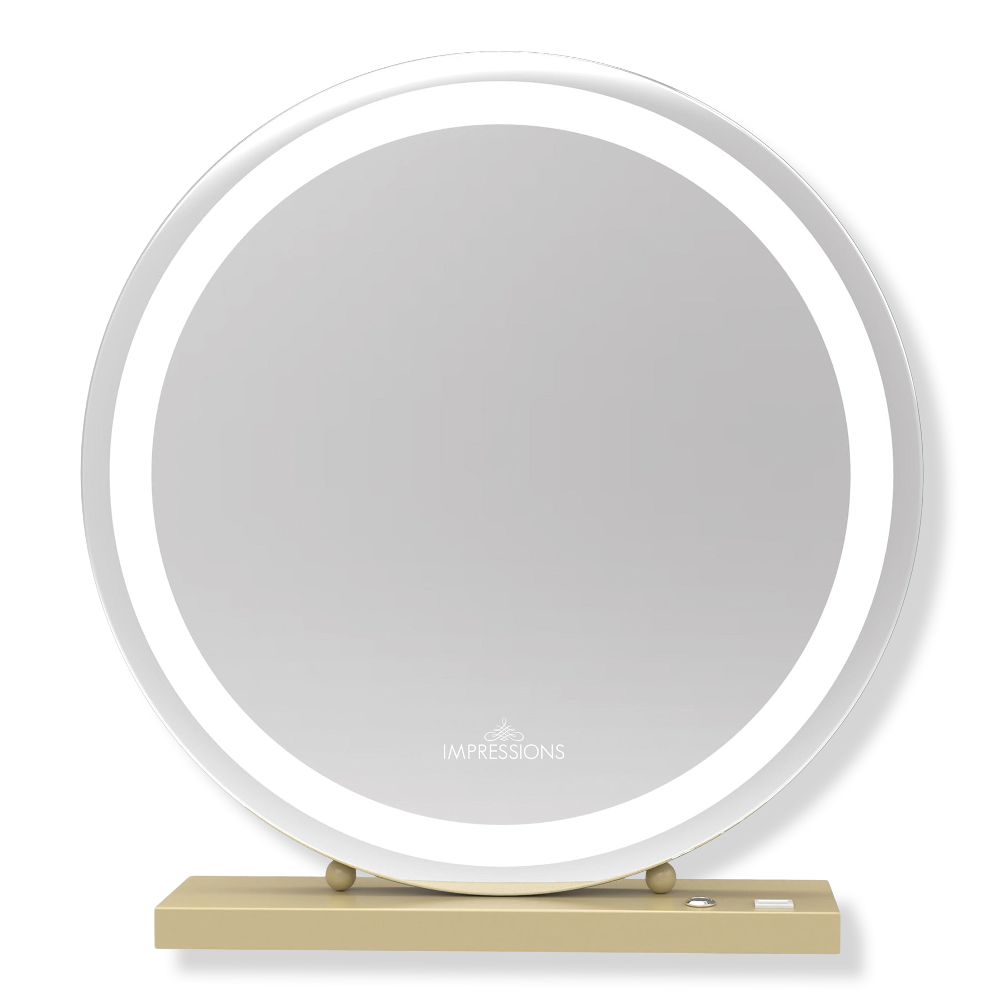 Impressions Home Hollywood Venus LED Makeup Mirror - Gold #1