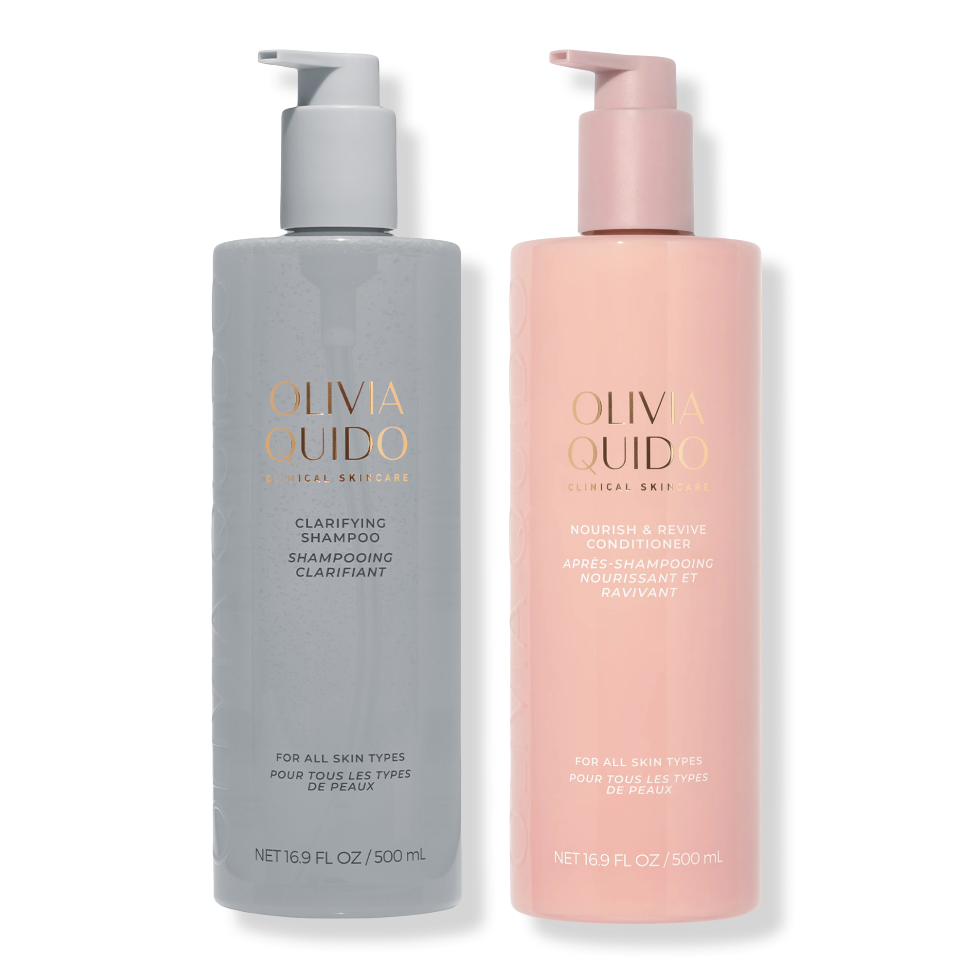Olivia Quido Skincare Clarifying Shampoo Nourish & Revive Conditioner Set #1