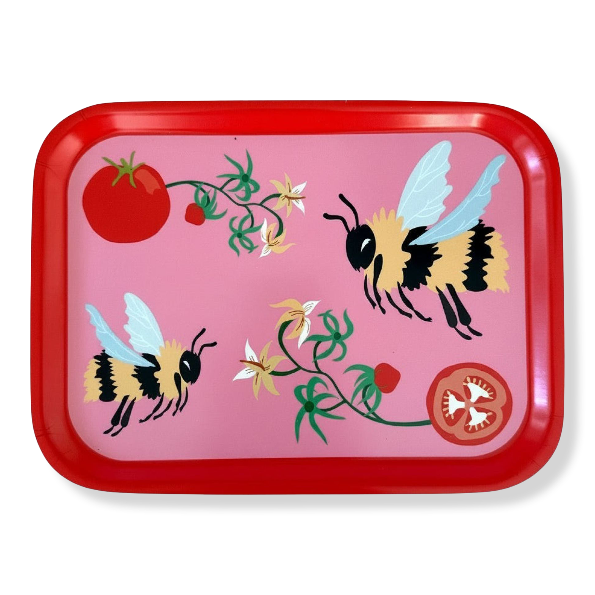 Centinelle Tomatoes and Bumblebees Tray #1