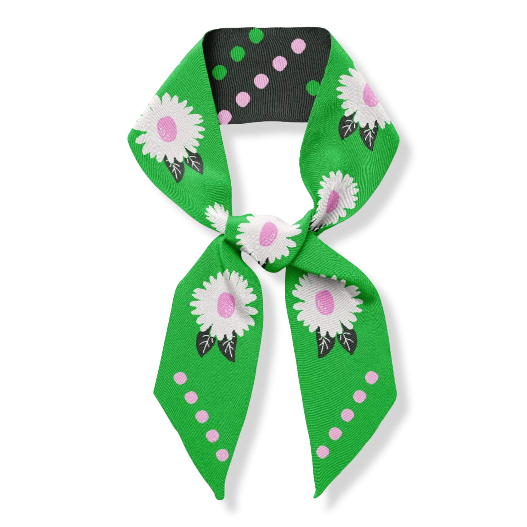 Centinelle Flower Twilly Ribbon Scarf #1