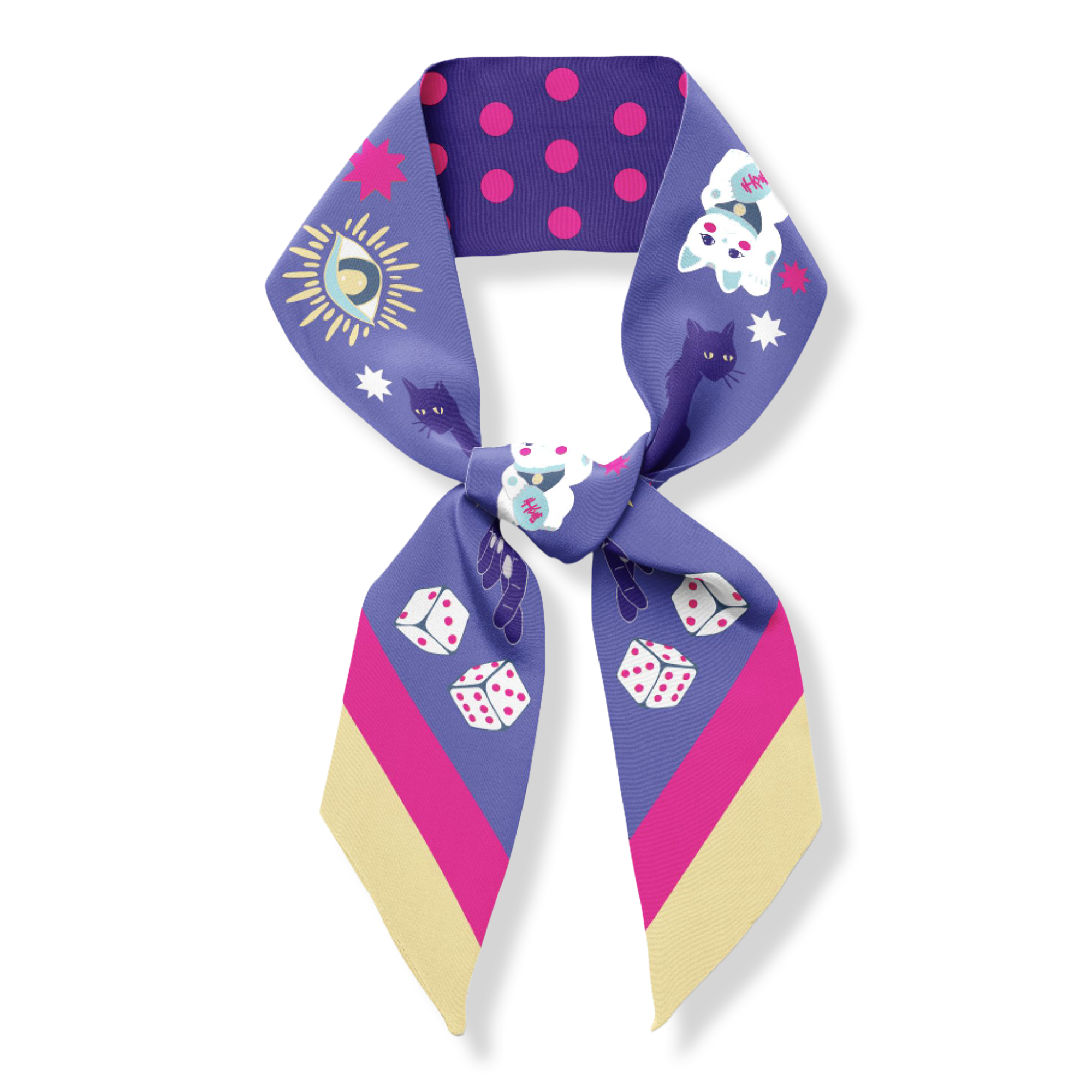 Centinelle Fortune Twilly Ribbon Scarf #1