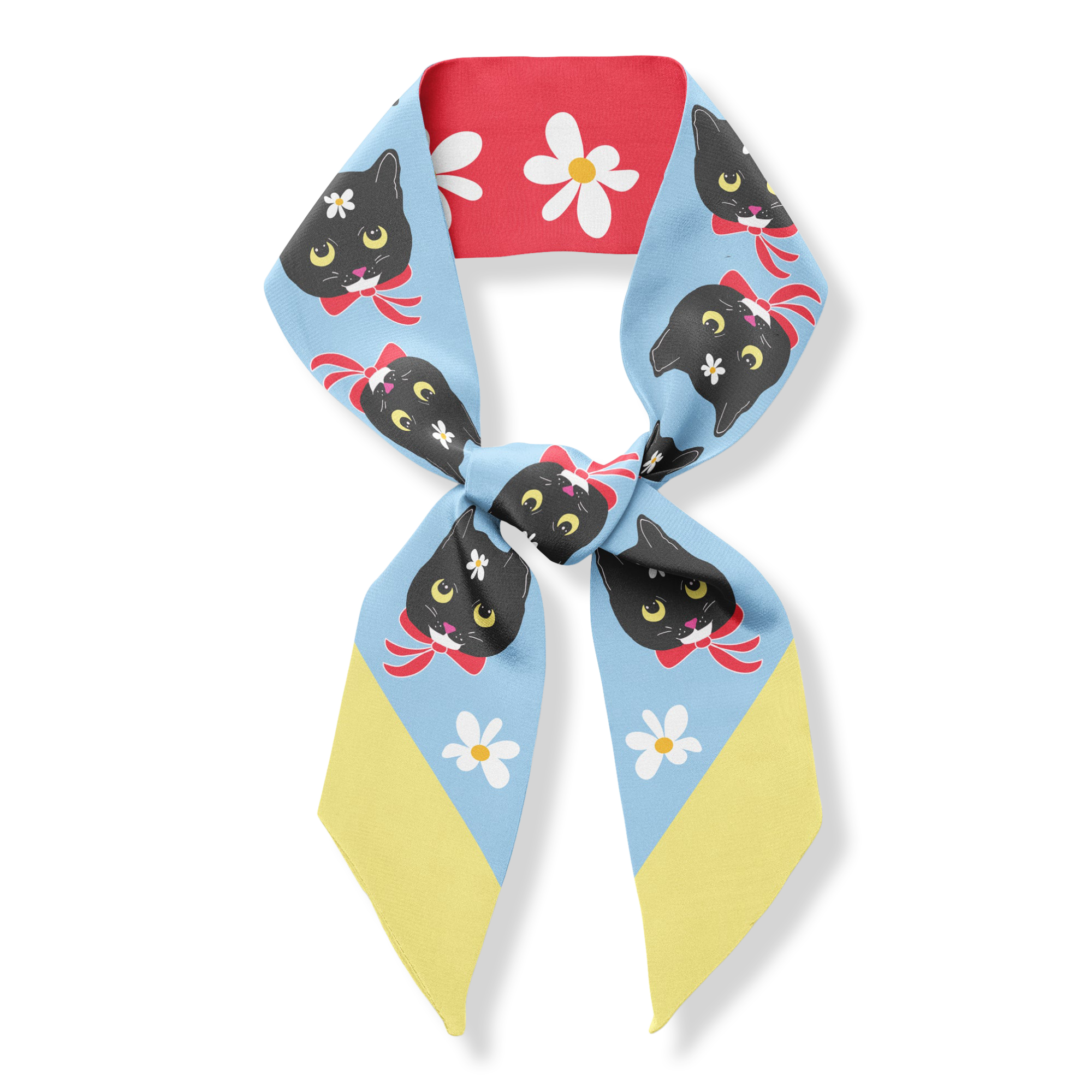 Centinelle Naoko Cat Twilly Ribbon Scarf #1