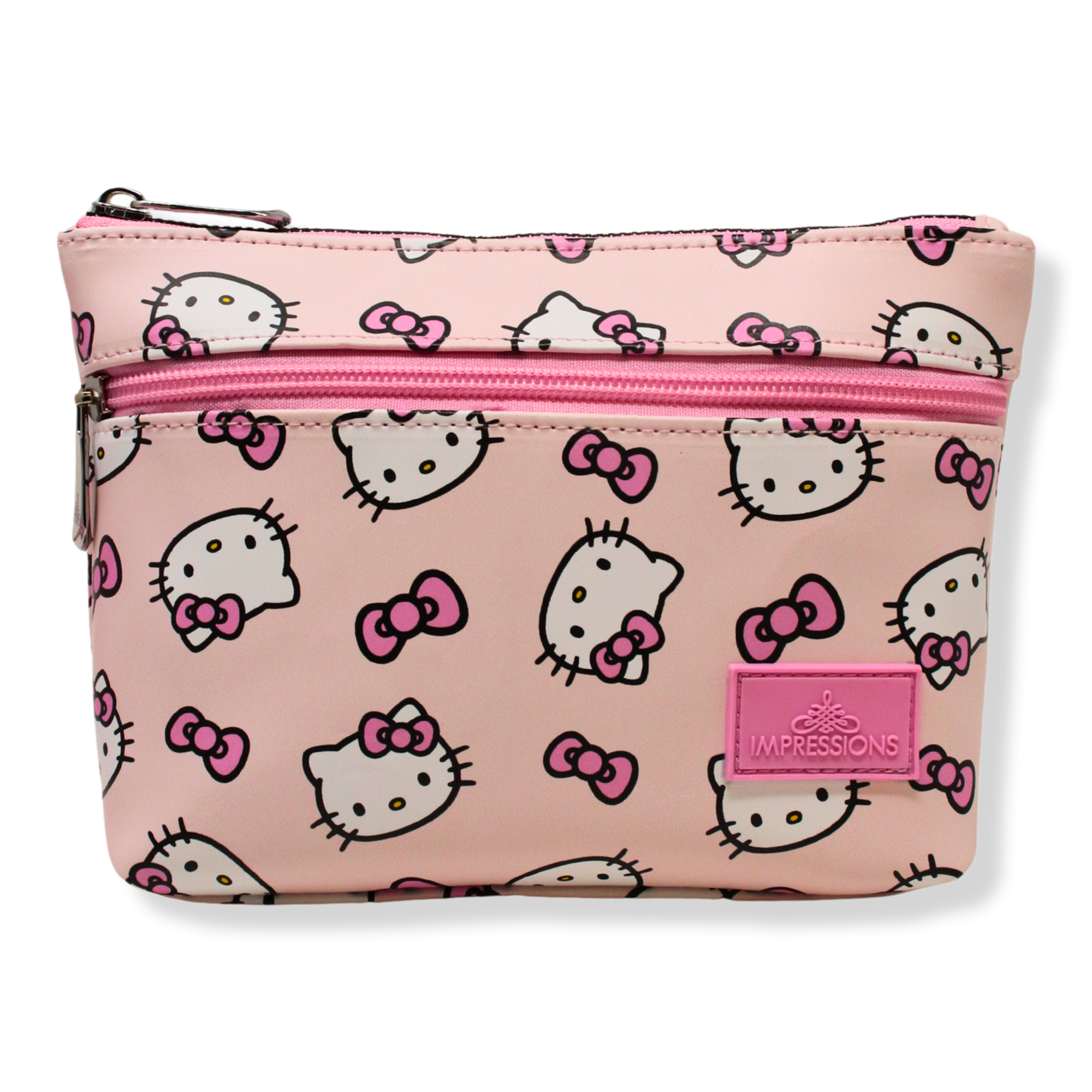 Impressions Home Hello Kitty® Double Zipper Makeup Pouch #1
