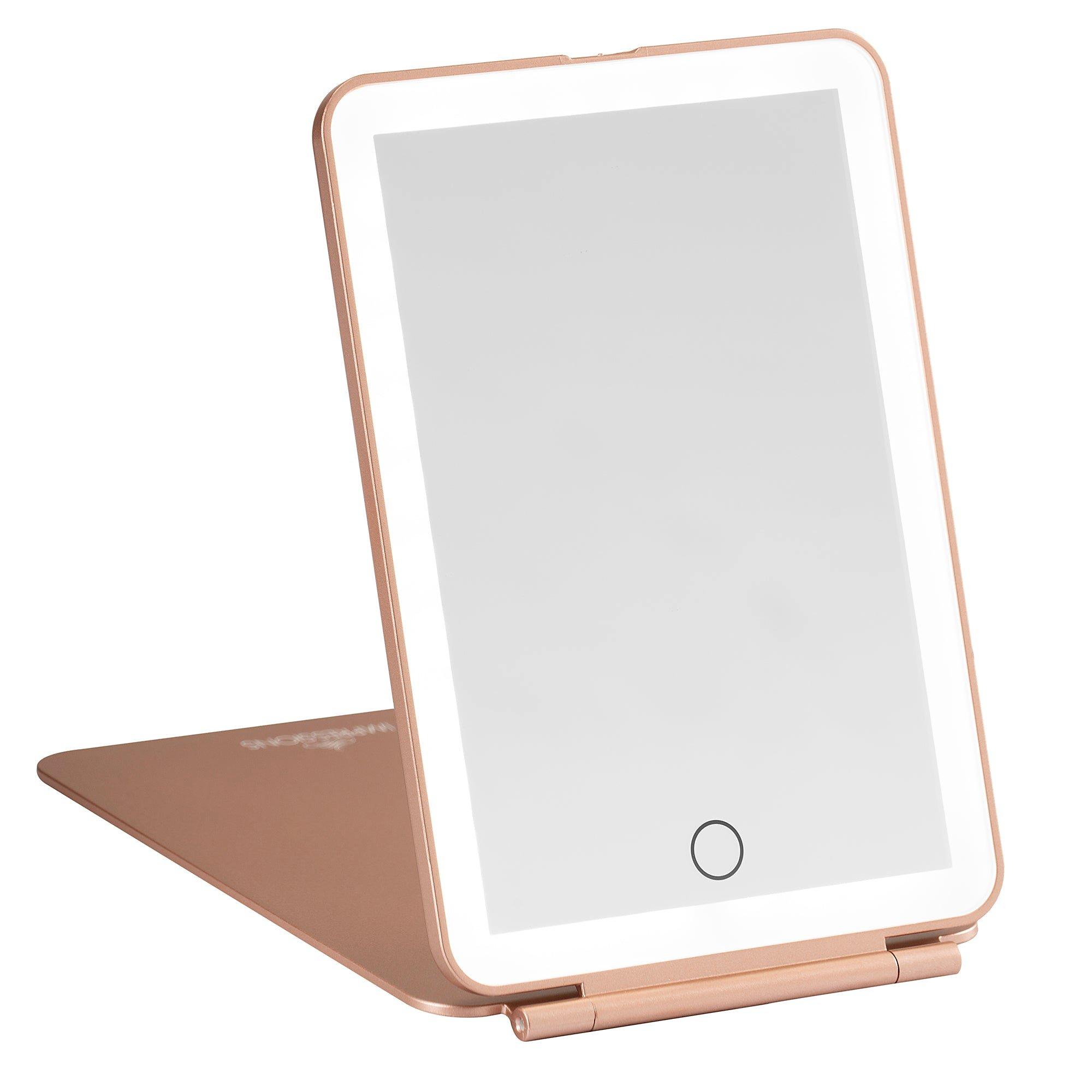 Impressions Home Touch Pad Mini Tri-Tone LED Makeup Mirror, цвет: Розовый — фото 9