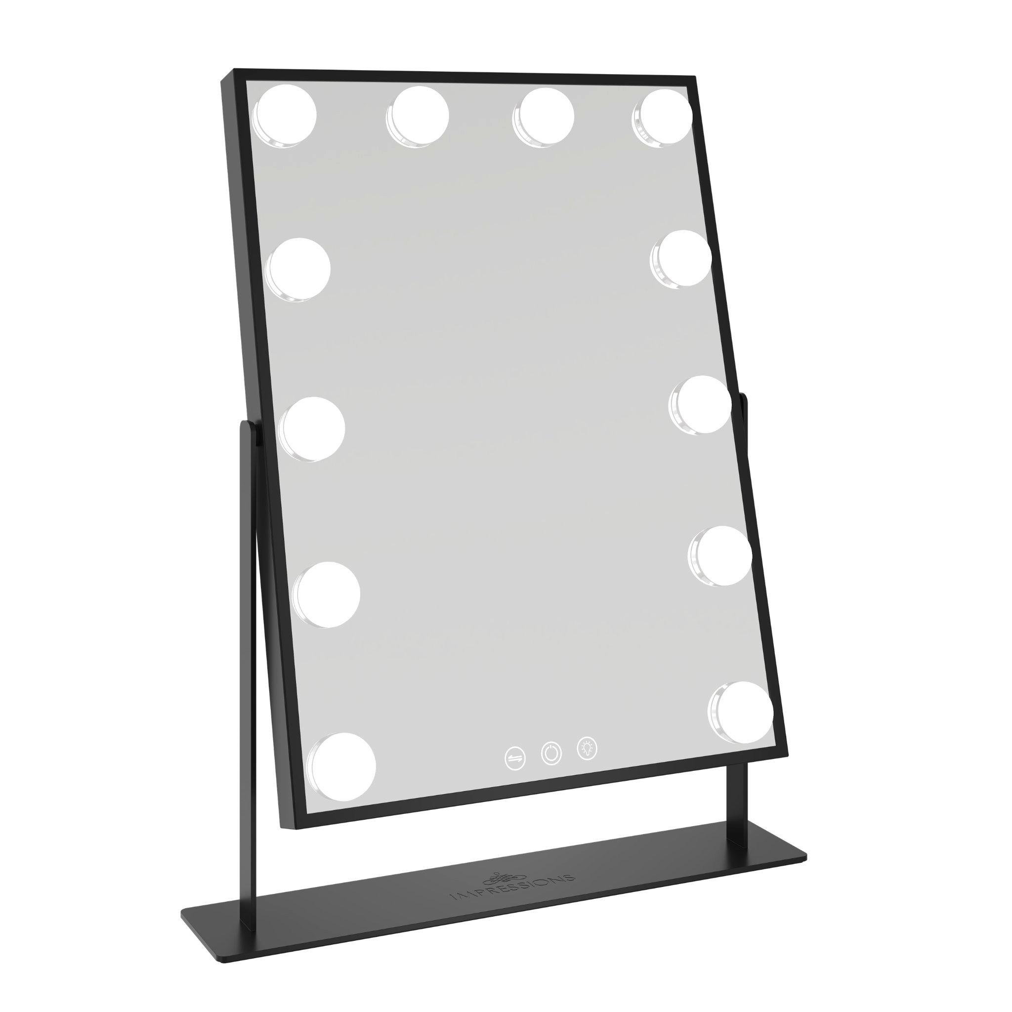 Impressions Home Hollywood Tri-Tone XL Makeup Mirror, цвет: Чёрный — фото 3