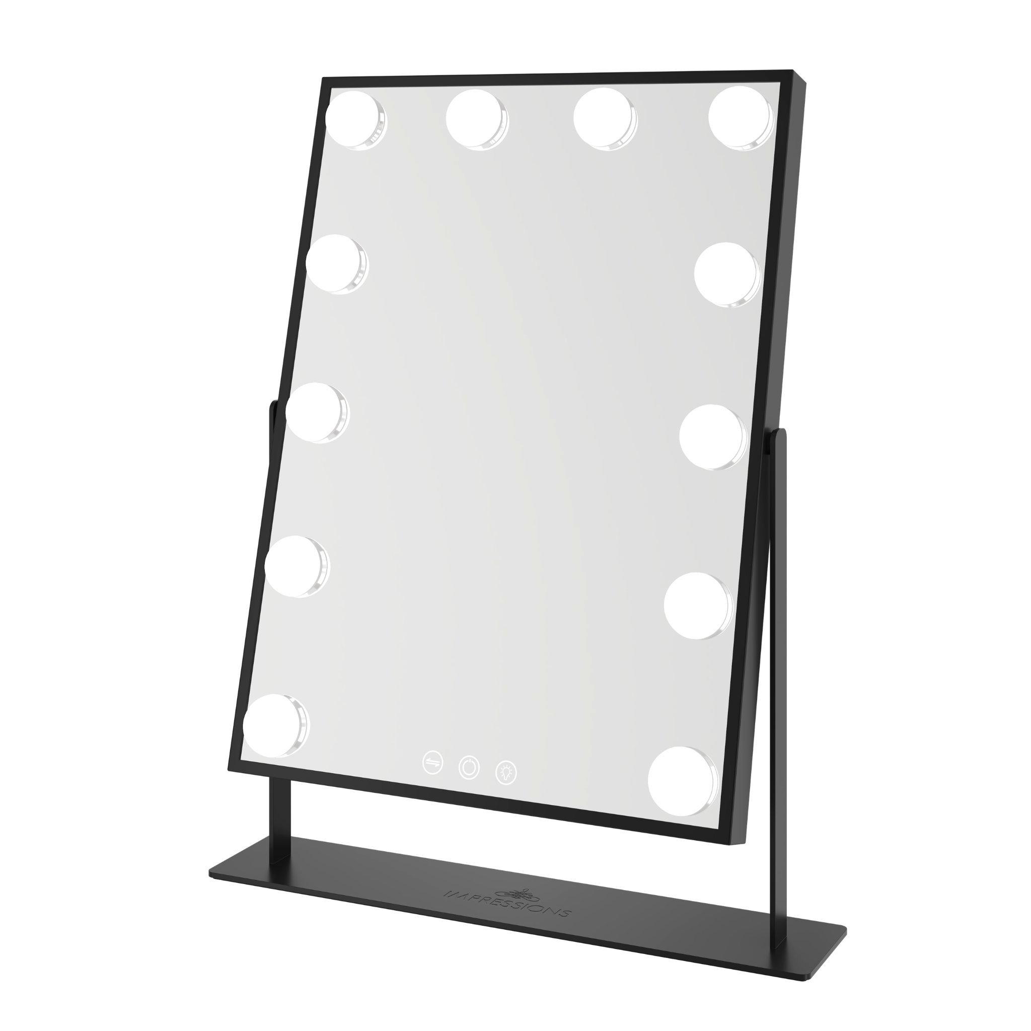 Impressions Home Hollywood Tri-Tone XL Makeup Mirror, цвет: Чёрный — фото 4