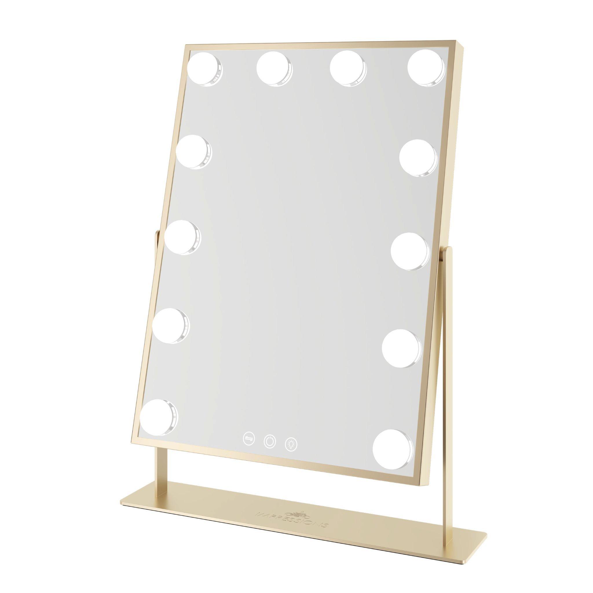 Impressions Home Hollywood Tri-Tone XL Makeup Mirror, цвет: Чёрный — фото 7