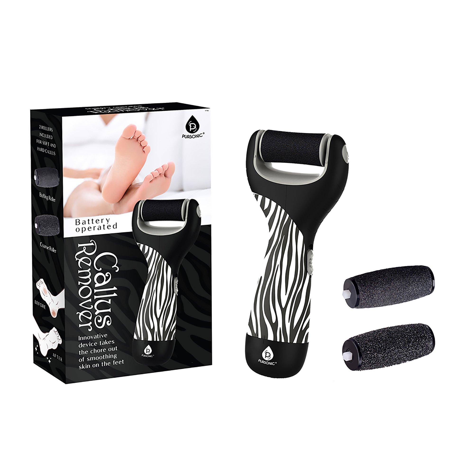 PURSONIC Battery-Operated Foot File Callus Remover, цвет: Чёрный зебра — фото 3