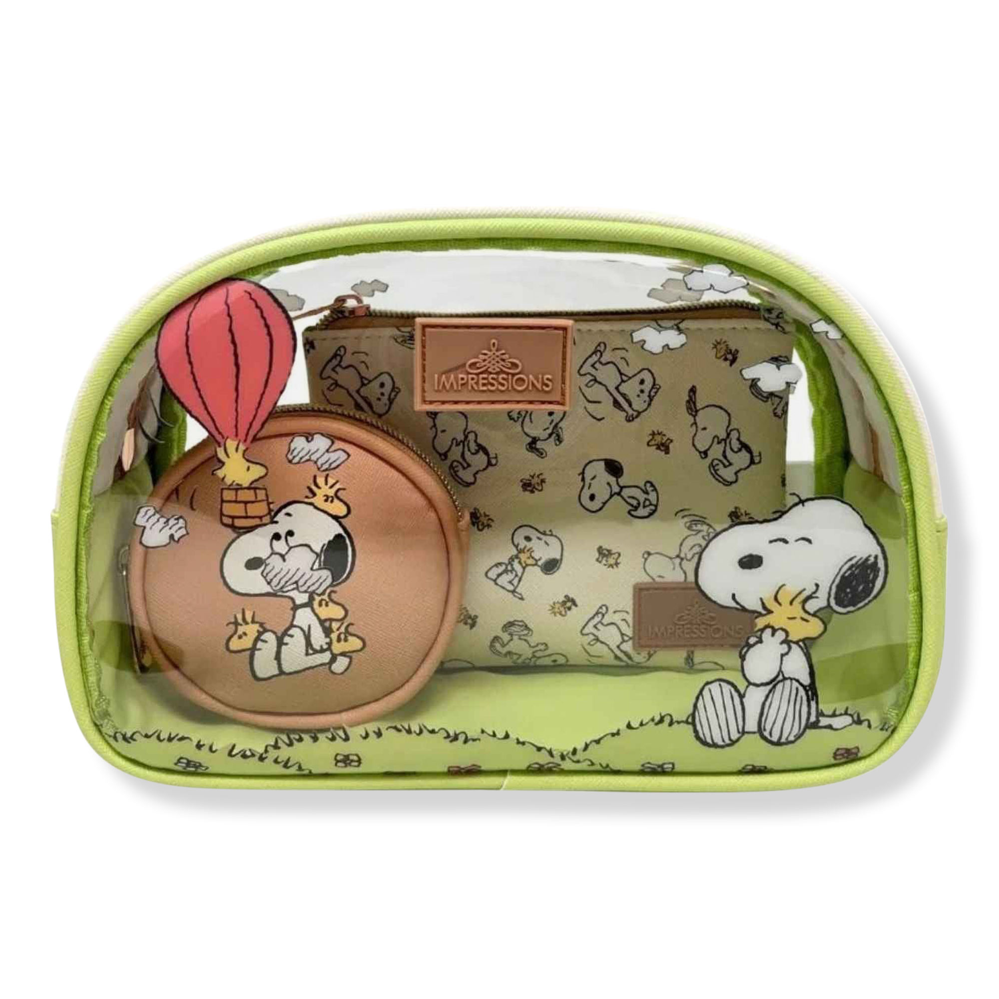 Impressions Home Peanuts™ Snoopy 3-Piece Makeup Bag Set #1