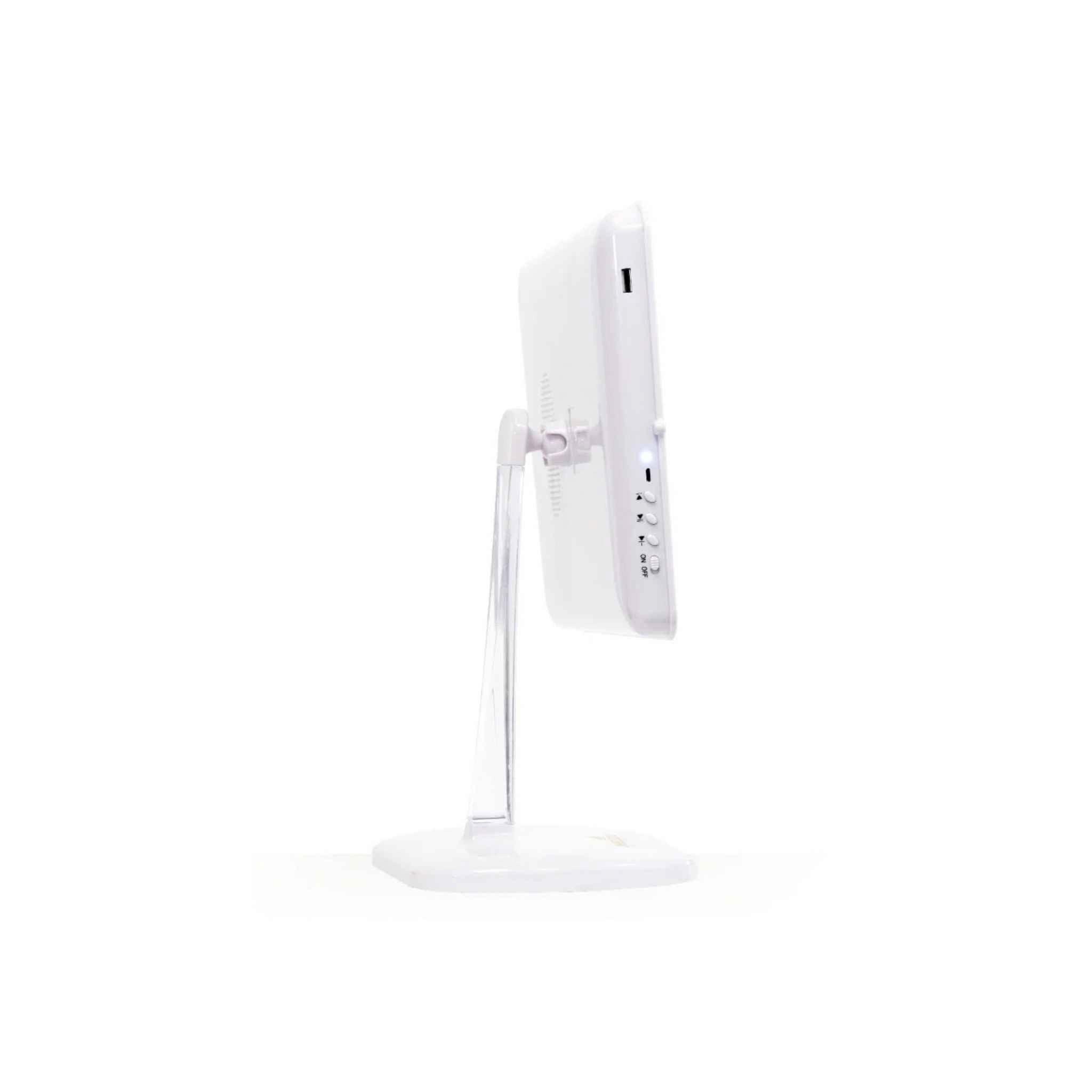 Impressions Home Touch Pro LED Makeup Mirror with Bluetooth Audio and USB Charger, цвет: Белый — фото 4