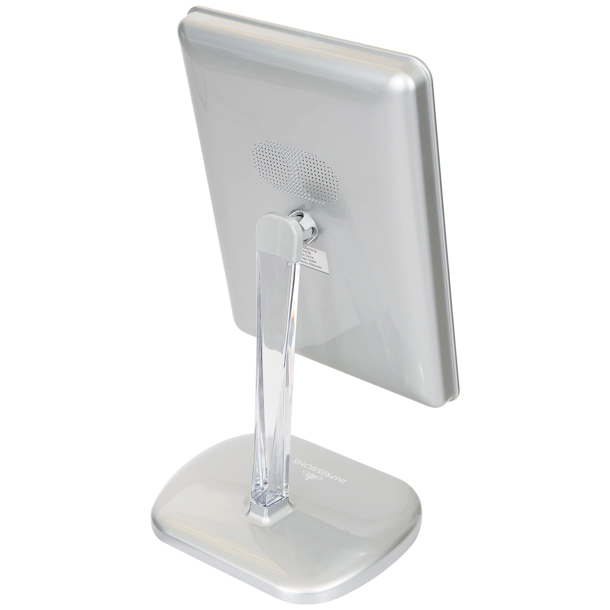 Impressions Home Touch Pro LED Makeup Mirror with Bluetooth Audio and USB Charger, цвет: Белый — фото 8