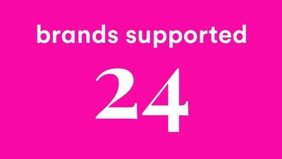 brands supported - 24