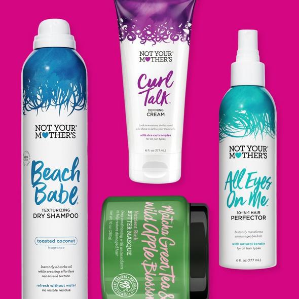 Not Your Mother's Beach Babe Texturizing Dry Shampoo, 10-in-1 Hair Perfector, Curl Mousse and Butter Hair Masque