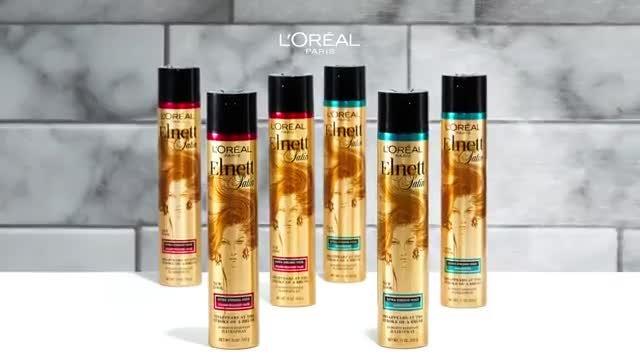 L'Oréal Paris Elnett Satin Extra Strong Hold, Light Hairspray Unscented -  Shop Styling Products & Treatments at H-E-B