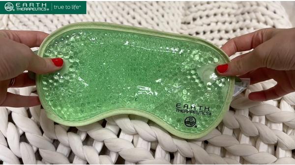 Earth Therapeutics Gel Bead Sleep Mask-Green #5