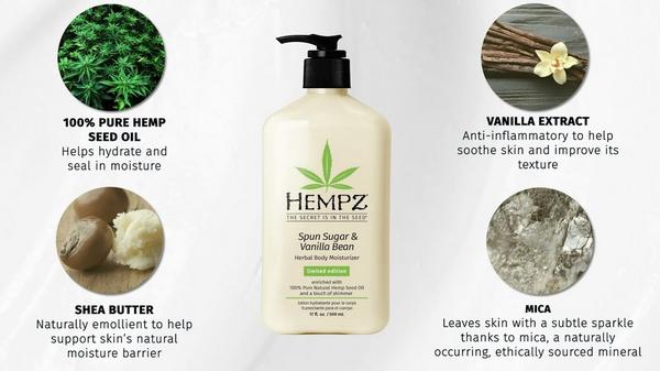 Hempz Limited Edition Spun Sugar & Vanilla Bean Herbal Body Moisturizer #7