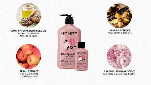 Hempz White Peach Rosé & Peony Body Moisturizer #7