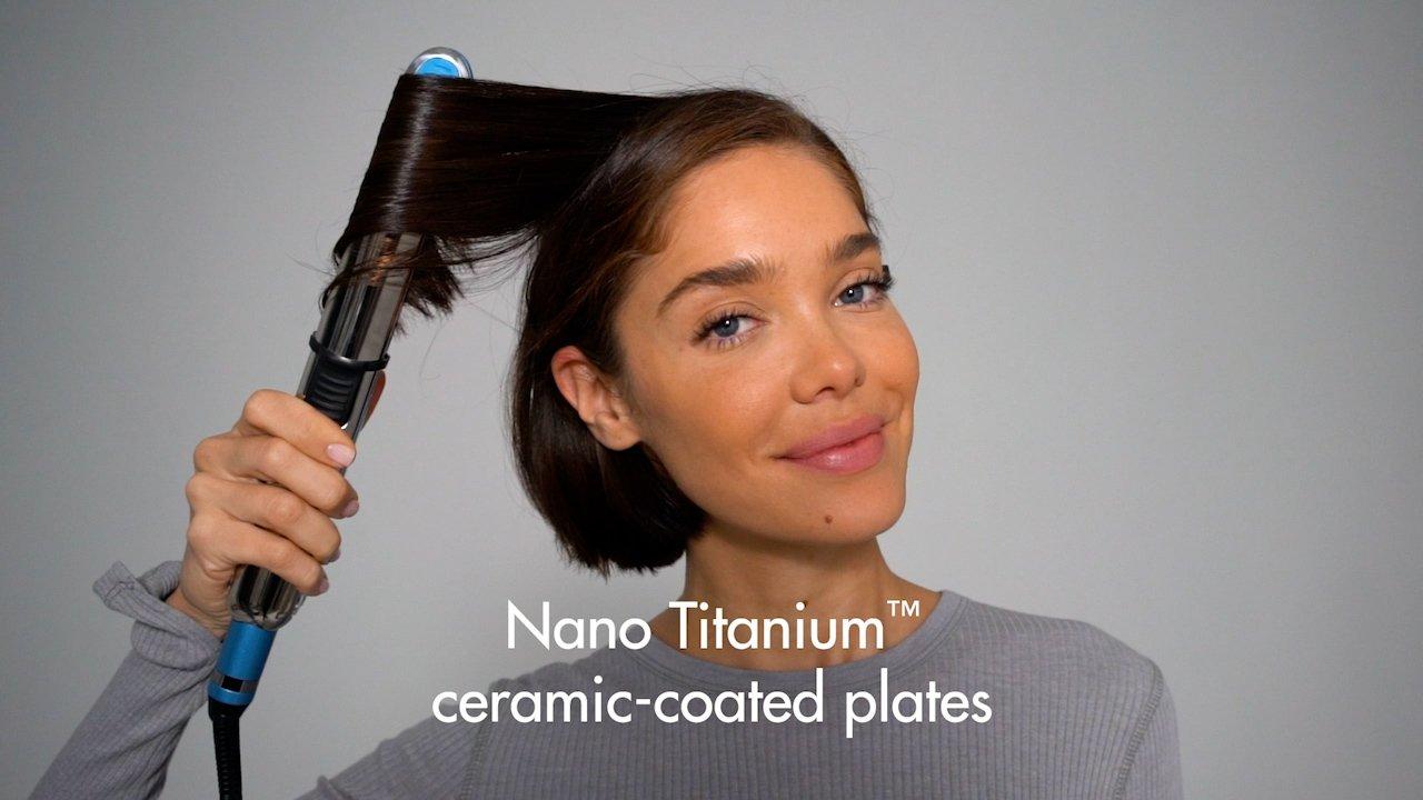  CROC Led Black Titanium Flat Iron 1 Inch : Beauty