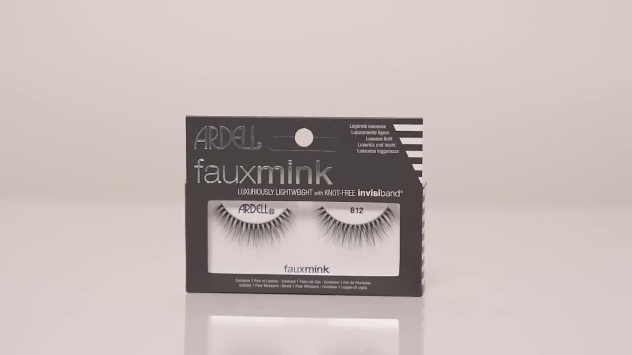 Ardell Faux Mink Lashes - 812 Black, 0.04 Pounds