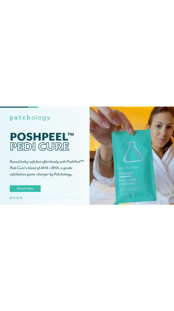 Patchology PoshPeel Pedi Cure Intensive Foot Peel Treatment #8