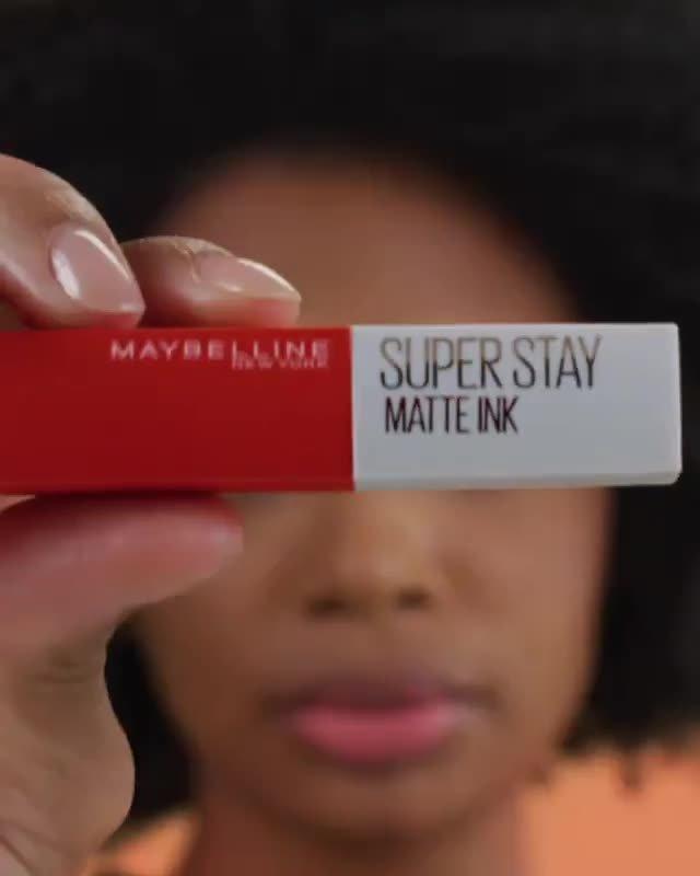 Maybelline Super Stay Matte Ink Liquid Lipstick Makeup, Long Lasting High  Impact Color, Up to 16H Wear, Exhilarator, Ruby Red, 1 Count