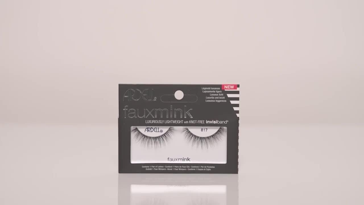 Faux Mink #817 False Eyelash, Lightweight with Invisiband - Ardell