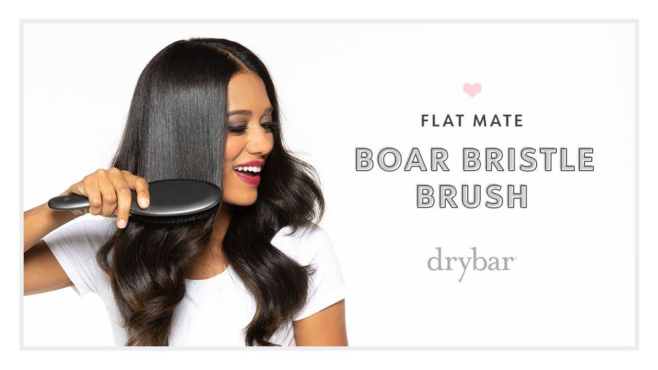 Flat boar deals bristle hair brush