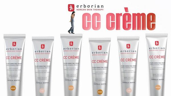 Erborian CC Cream Color-Corrector for Natural Luminous Finish with Korean Centella Asiatica Extract #10