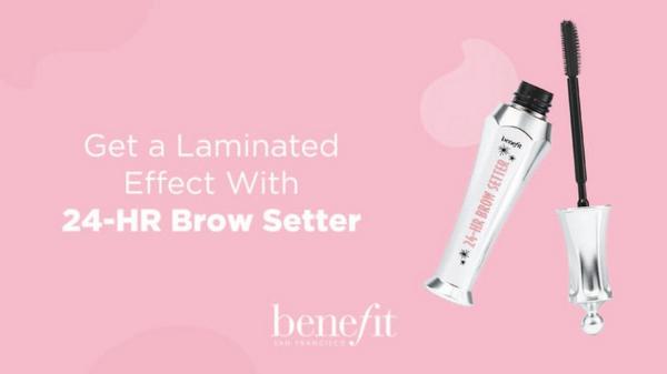 Benefit Cosmetics 24-HR Brow Setter Clear Eyebrow Gel with Lamination Effect Mini #10