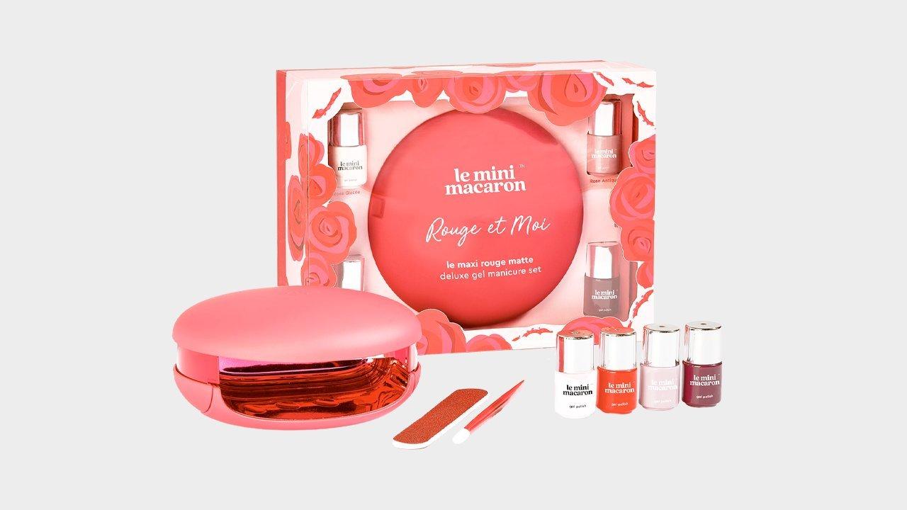 Le Mini Macaron LE MAXI ROUGE & MOI LIMITED EDITION DELUXE GEL MANICURE SET  - Kit unghie - mix of reds/rosso 