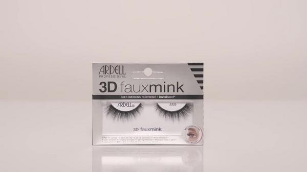 Ardell 3D Faux Mink #859, Multi-dimensional False Eyelash with Invisiband #9