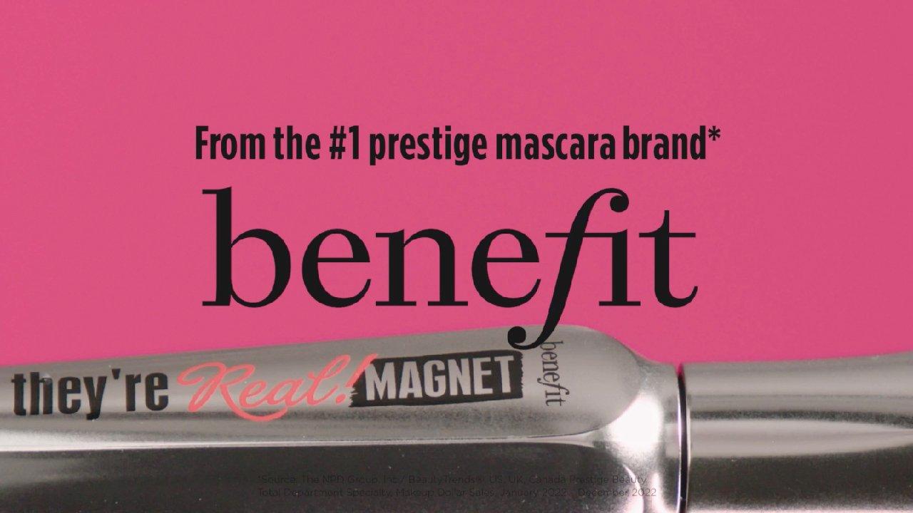 The Real! Benefit Cosmetics Magnet Extreme Lash Lengthening Mascara They're  Real! Magnet Extreme Lengthening Mascara BENEFIT COSMETICS - متجر روج سفن