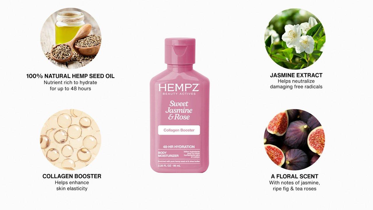 Hempz - 2.25 oz Sweet Jasmine & Rose Body Moisturizer with