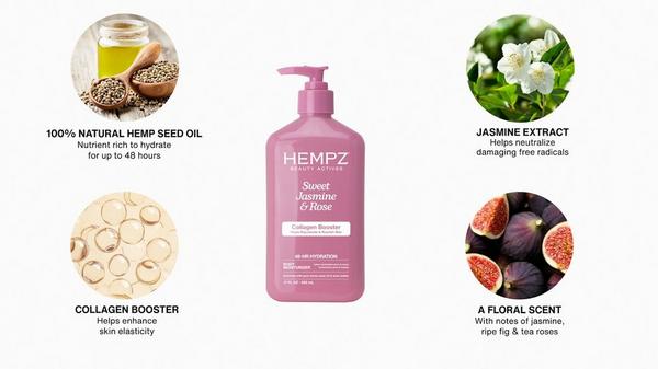 Hempz Sweet Jasmine & Rose Body Moisturizer With Collagen Booster #8
