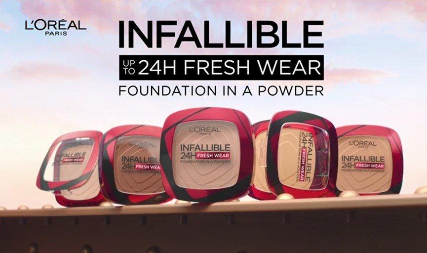 L'Oréal Infallible 24H Fresh Wear Tonos  Maybelline makeup, Loreal paris  makeup, Makeup backgrounds