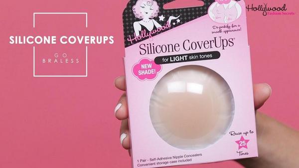 Hollywood Fashion Secrets Silicone CoverUps, Self-Adhesive Nipple Concealers #6