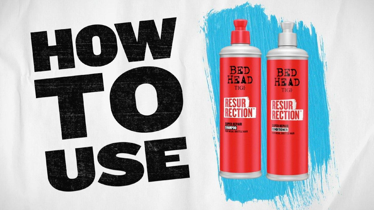 Shampoo for Weak & Brittle Hair Tigi Bed Head Resurrection Super Repair  Shampoo