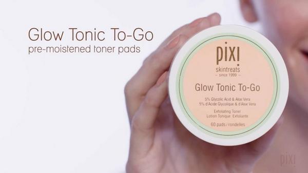 Pixi Glow Tonic To-Go 5% Glycolic Acid Exfoliating Toner Pads #4