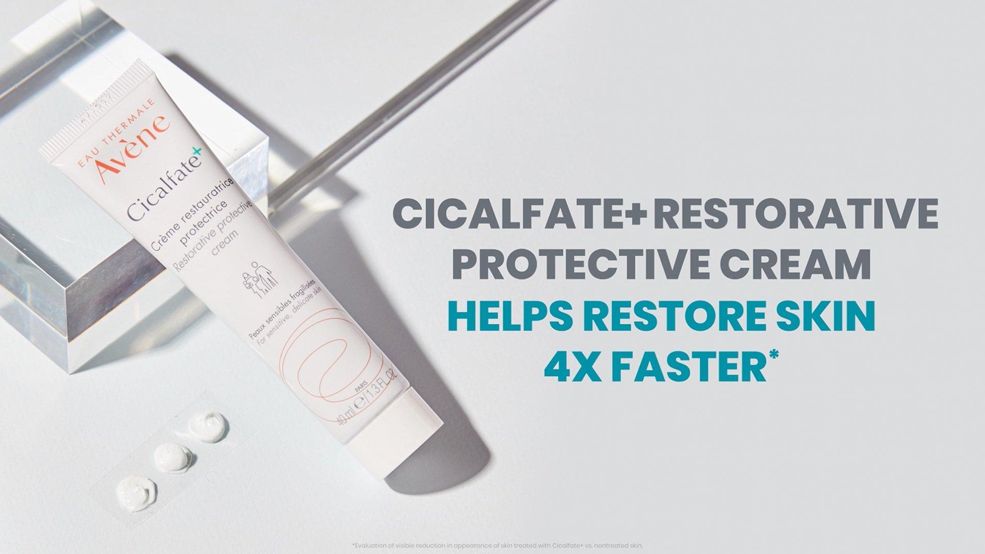 Avene Cicalfate Restorative Protective Cream empty with its