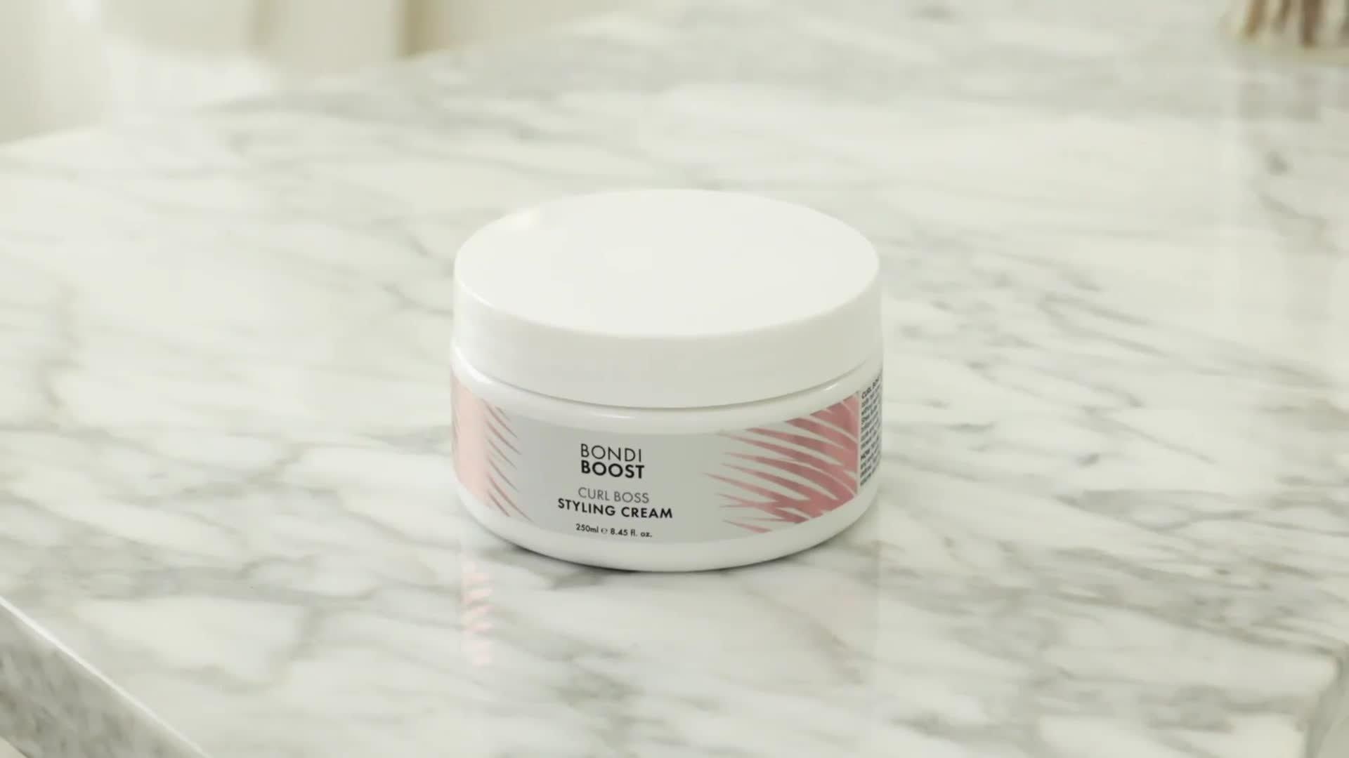 Curl Boss Styling Cream - Activates natural curl pattern