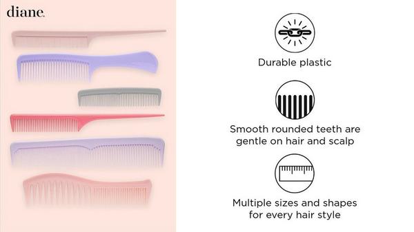 Diane 6 Piece Assorted Style Comb Set #6