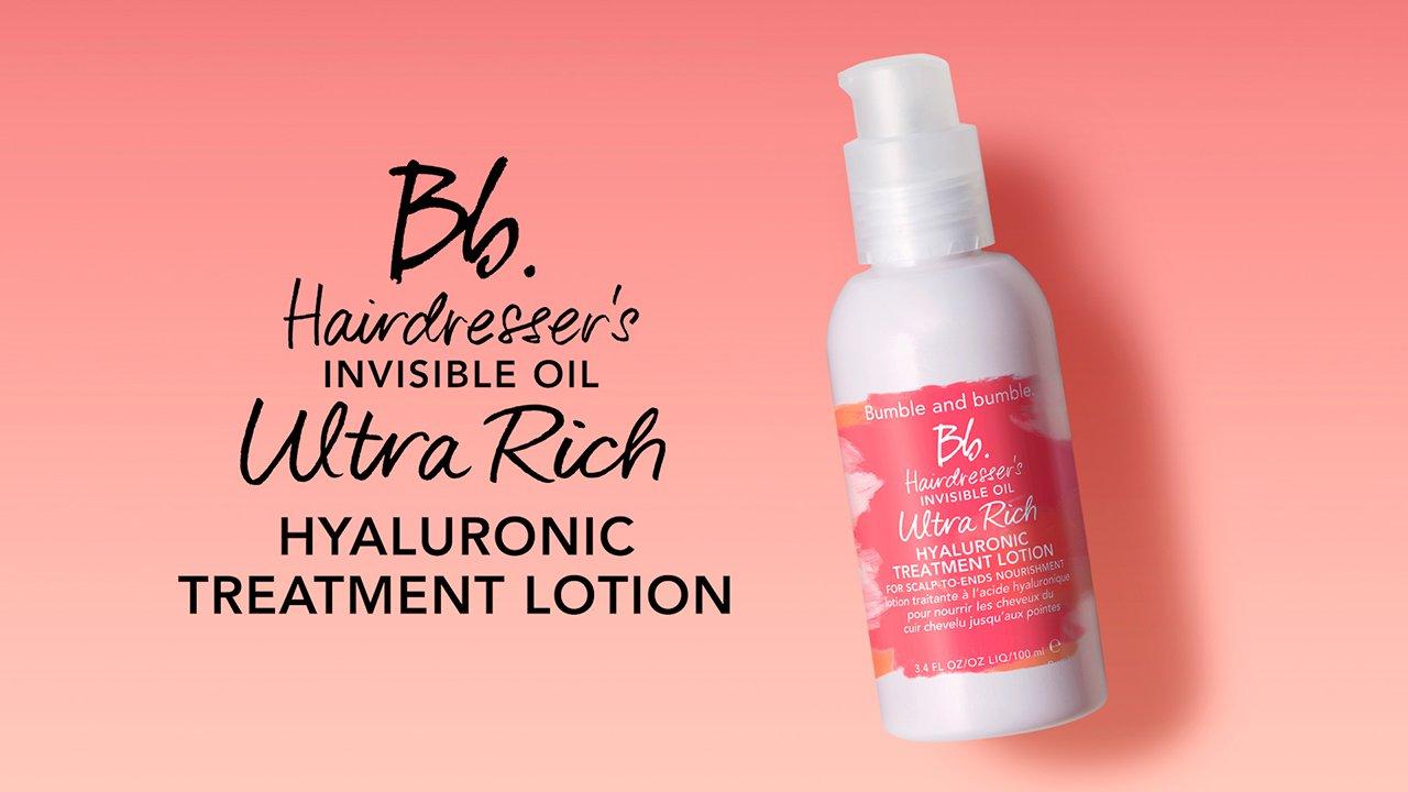Hairdresser's Invisible Oil Ultra Rich Hyaluronic Treatment Lotion - Bumble  and bumble