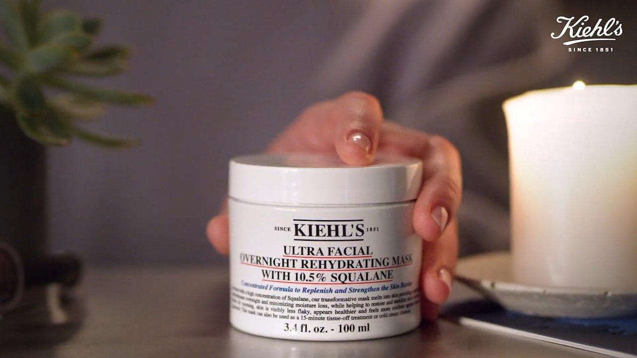 Facial Overnight Hydrating Mask with 10.5% Squalane Kiehl's Since 1851 | Beauty
