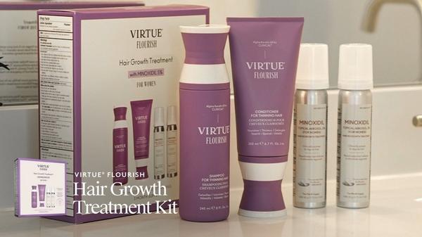 Virtue Flourish Hair Growth Treatment Kit with Minoxidil 1 Month Kit #10