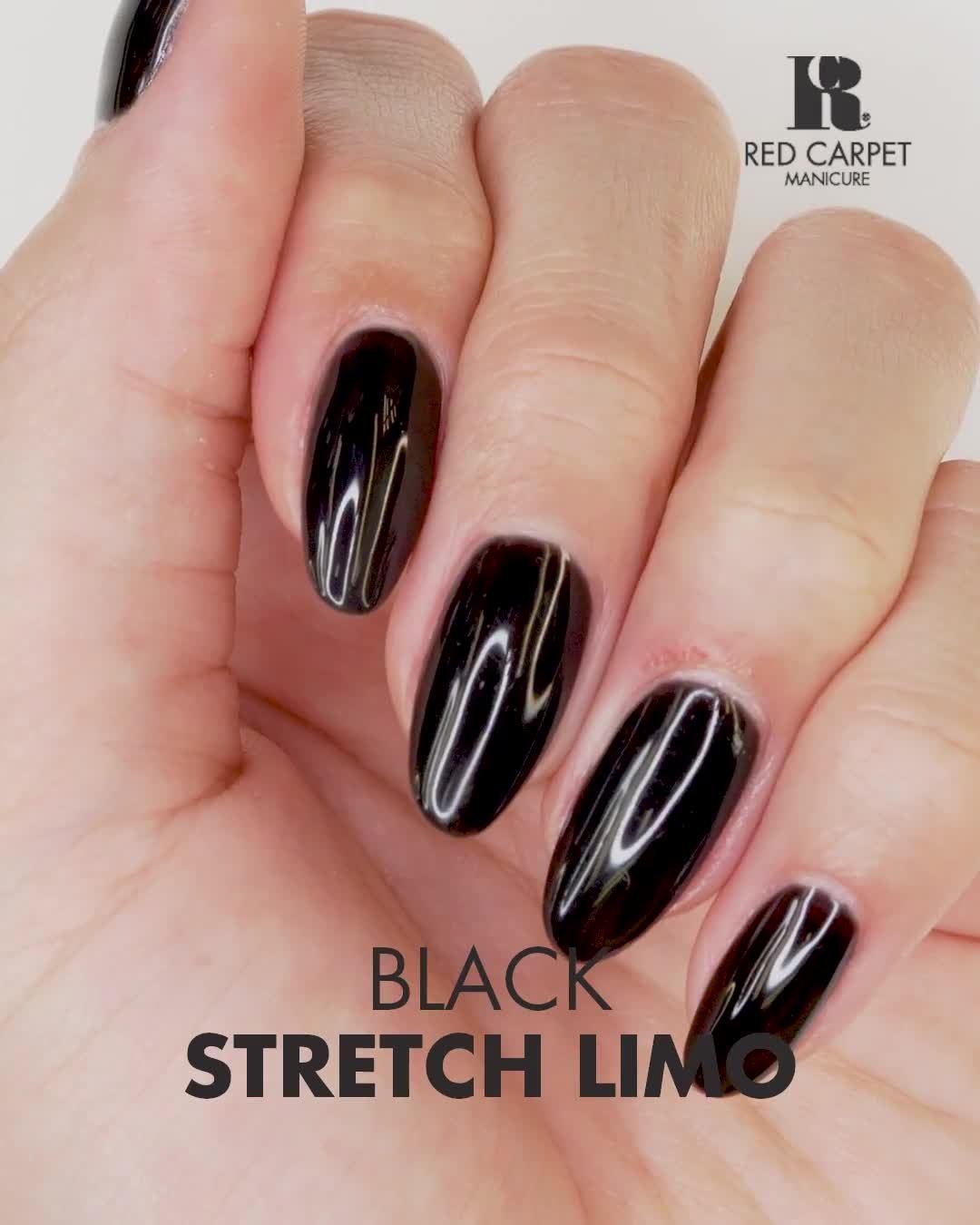 Red Carpet Manicure - Black Stretch Limo Fortify & Protect LED Gel Nail Polish Collection