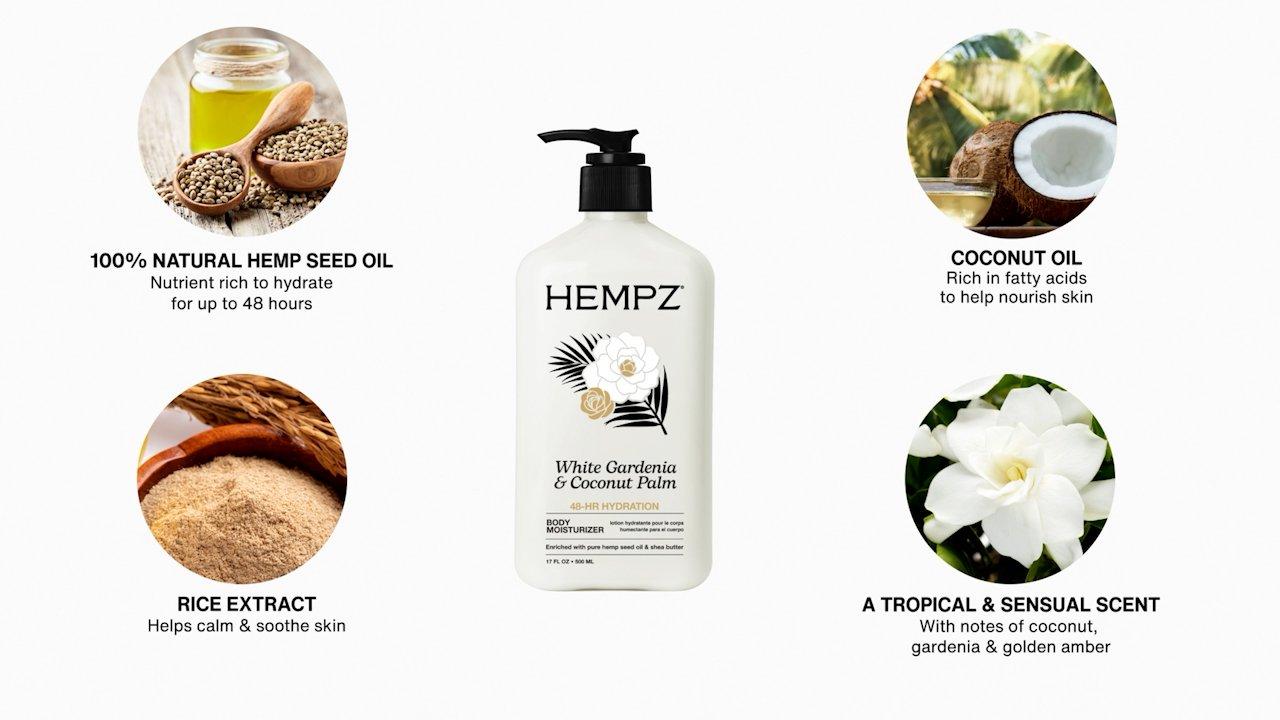 Hempz - Limited Edition White Gardenia & Coconut Palm Herbal Body