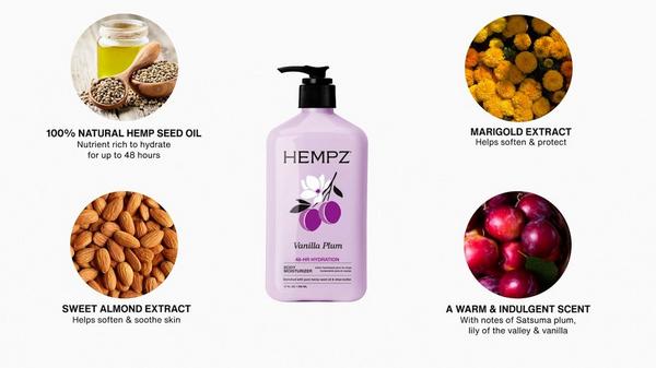 Hempz Limited Edition Vanilla Plum Herbal Body Moisturizer #7