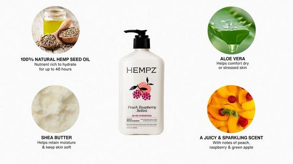Hempz Peach Raspberry Bellini Body Moisturizer #7