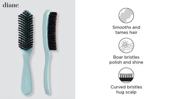 Diane Boar Bristle Curved Smoothing Brush #7